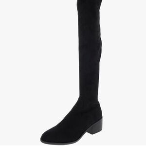 Madden Girl Over the Knee Black Suede Boots 8.5
